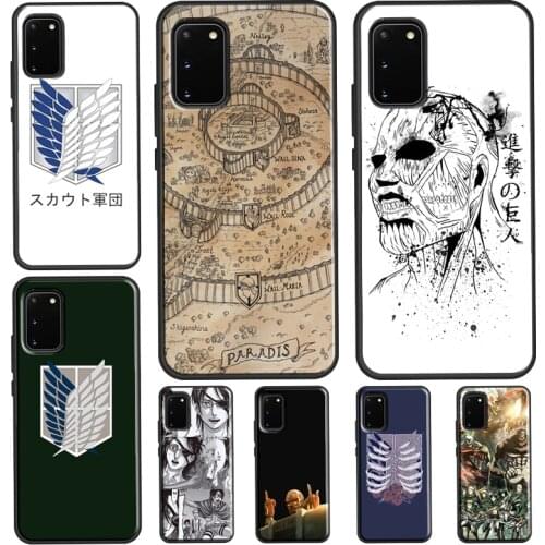 Attack on Titan For Samsung Galaxy S21 Ultra S20 FE Note 20 Ultra Note 10 Plus S8 S9 S10 Plus Phone Case