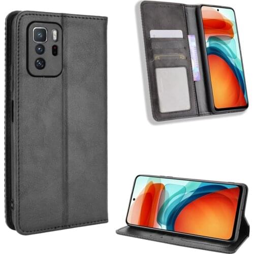 Premium PU Leather Case For POCO X3 GT NFC Magnet Flip Book Case Cover on For Xiaomi Redmi Note 10 10S Pro Max K40 Plus POCO F3