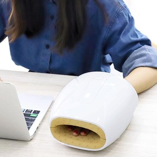 Electric Hand Massager Machine with Heat Physiotherapy Equipment Palm Hand Finger Massager with Air Pressure Heat Compress