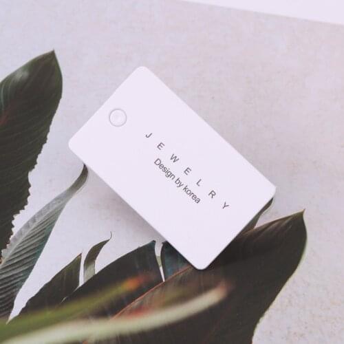 100 pcs 3*5cm Customized clothing and jewelry labels with spot Tags jewelry-accessories packaging and display thickening card