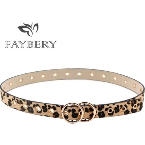 FAYBERY Women's Double Belts