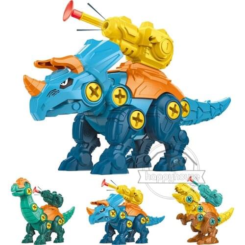 Nut Disassembly Loading Dinosaur Model Screw Assemble Education Toys For Boys Creative Tool Twist The Screw Assemble Model Toys