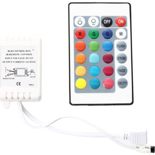 IR Box Remote Controller 24 Keys for RGB LED Light Strip