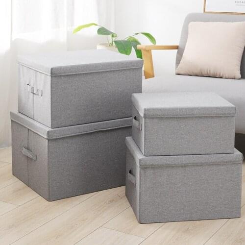 Storage Bins with Lids, Decorative Storage Box with Handles, Sturdy Storage Basket for Clothes,Toys, Books, Storage Organizer