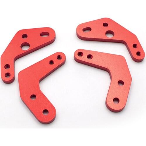 Red Metal Rc Car Shocks Mount For 1/10 Rc Crawler Axial Scx10 ii 90046