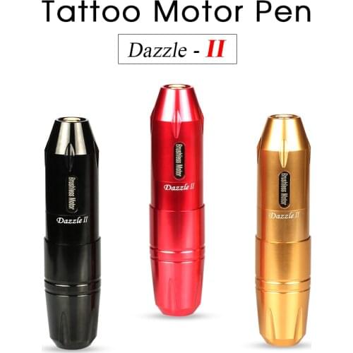 Tattoo Pen Machine Universal RCA Jack Gun Brushless Motor High Speed 10000 Rpm Quality Dazzle Machine Artist For Permanent Use
