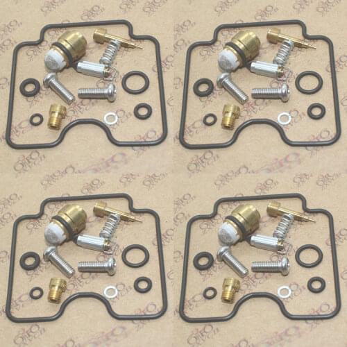 4set Carburetor repair kit For GSX750F Katana 1998-2006 GSF1200 2001-2006 Bandit 1200 Seal Main Slow Jets Air Mixture Screws
