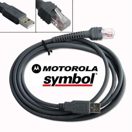 NEW ORIGION 2M USB to RJ45 copper Cable For Symbol LS1203 LS2208 LI2208 CBA-U01-S07ZAR