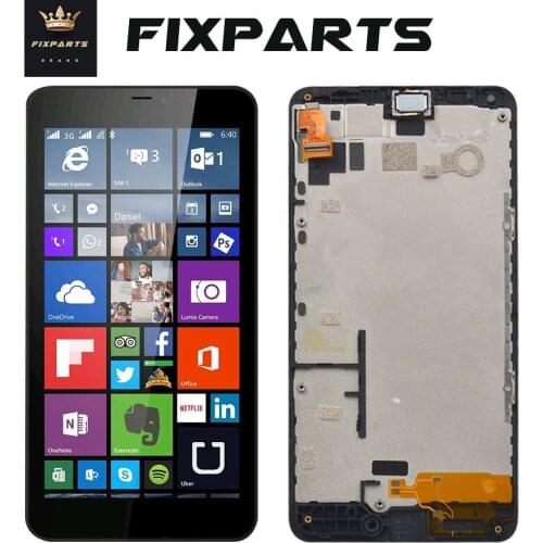 Original For Microsoft Nokia Lumia 640 LCD Display with Touch Screen Digitizer Assembly with frame 640 LCD Replacement RM-1072