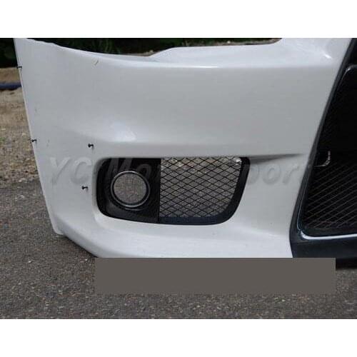 Car Accessories Carbon Fiber Front Fog Lights Cover 2pcs Fit For 2008-2012 EVO X EVO 10 Fog Lights Cover