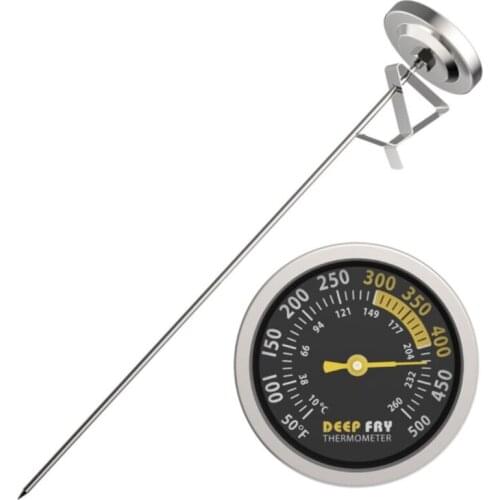 50LB Dial Display Stainless Steel Food Thermometer with Instant Read Bimetal Oven Thermometer Outdoor Barbecue Grill Temp Gauge