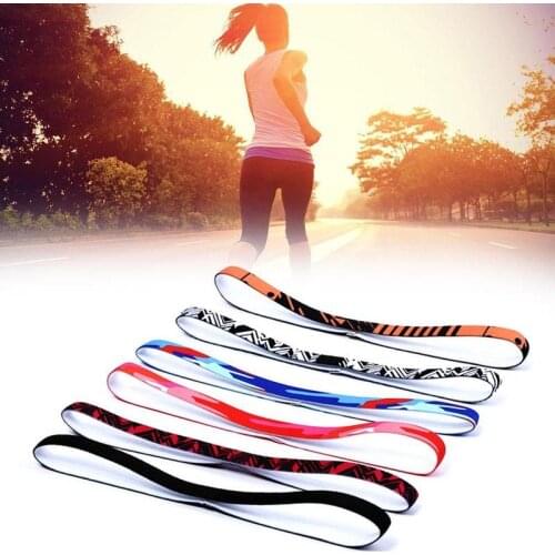 Sport Hairband Running Head Band Sweat Anti-slip Elastic Biking Sweatband Bands Headbands For Women Men badminton Hair Grip