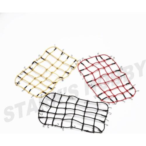 RC Roof Rack Storage Net Elastic Luggage Net With Hooks Decoration for 1/10 RC Crawler Car Traxxas TRX4 Axial SCX10 D90 TF2 CC01