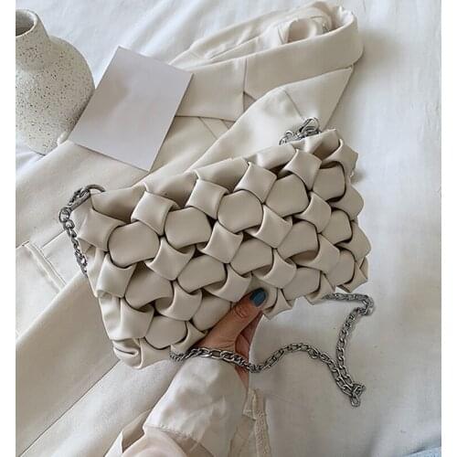 Women Purses and Handbags Luxury Clutches Shoulder Bags For Women 2021 Designer Bag Leather Crossbody Bag Metal Chain