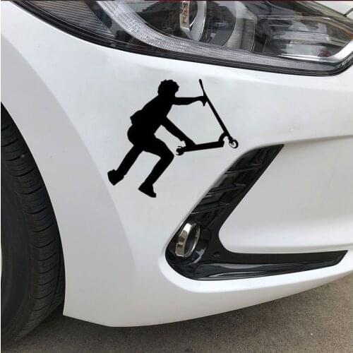 16.9CM*14.8CM Stunt Scooter Car Decorative Stickers Decals Classic Car Body Cover Scratches Accessories N1342
