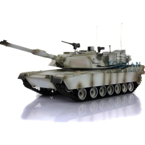 2.4G Heng Long 1/16 RC Tank Snow 7.0 Plastic M1A2 Abrams RTR 3918 Barrel Recoil TH17825-SMT4