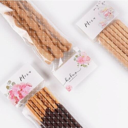 2018 new 300pcs Korean Cute Cartoon Long Biscuit Candy OPP Baking Packing Decorative Bag