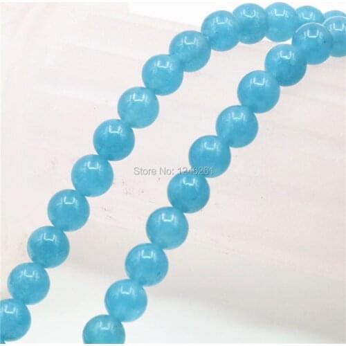 6mm Ornaments Round Blue Amazonite Stone Christmas Gifts DIY Jewelry Making Crafts Loose Beads 15inch Women Girl Accessory Part