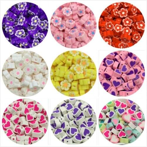 25pcs 10mm Clay Spacer Beads Polymer Clay Beads For Jewelry Making DIY Handmade Crafts Accessories