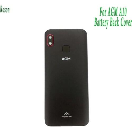 New Original For AGM A10 5.7‘’ IP68 Cell Phone Back Battery Housings Dock Case Cover With Fingerprint Sensor Button Camera Lens