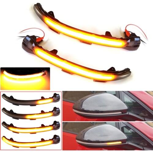 Dynamic Turn Signal Led Rearview Mirror Indicator Light For-Vw Golf Mk7 7.5 7 Gti R Gtd