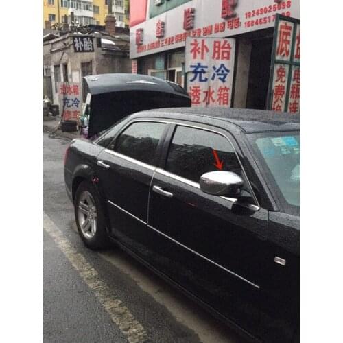 For Chrysler 300C 2003-2011 High-quality stainless Fuel tank cover decoration Patch Anti-scratch protection car accessories