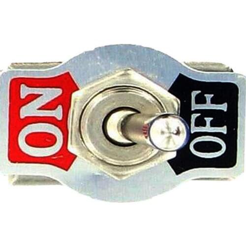 EE support 5 X Heavy Duty 20A 125V SPST 2 Terminal ON/OFF Toggle Switch Waterproof Boot Universal Car Accessories