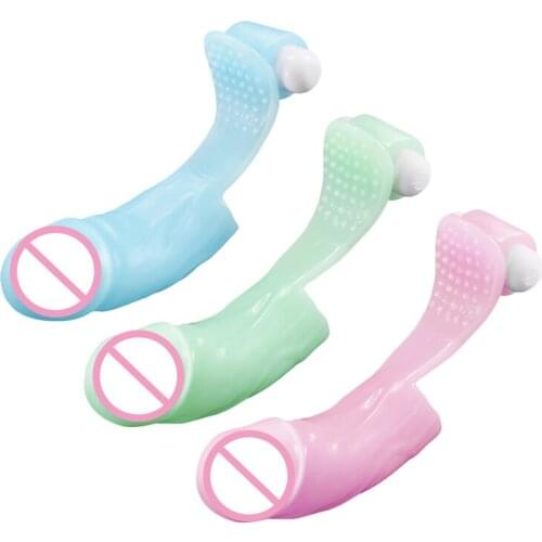 Flirting Powerful Vibrating Glans Finger Sleeve Vibrator Labia Clitoris Stimulation G Spot Massager Dildo Vibrator Cap for Woman