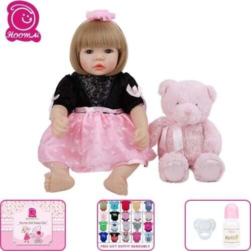 Hoomai Fashion Reborn Baby Dolls Whole Silicone Lifelike Baby Girl Dolls For Christmas Birthdays Gifts For Your Children