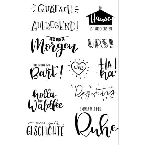 German Transparent Clear Stamp for DIY scrapbooking/Card Making C392