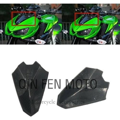 Motorcycle Upper Front Nose Windshield Screen Fairing Cowling Fit For Kawasaki Z1000 2014-2019 Carbon Fiber Paint
