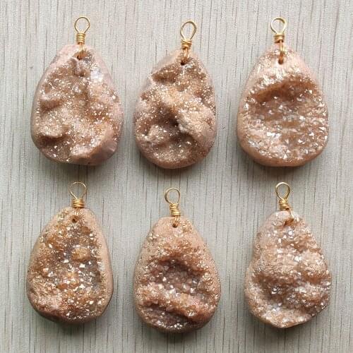 Wholesale 6pcs/lot new fashion good quality natural onyx drop shape pendants for jewelry accessories making free shipping