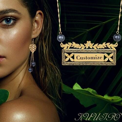 Cring Coco Customize Name Necklaces Hawaii Personalized Capital Letters Chains Necklace Pendant Birthday Lovers Gifts for Women