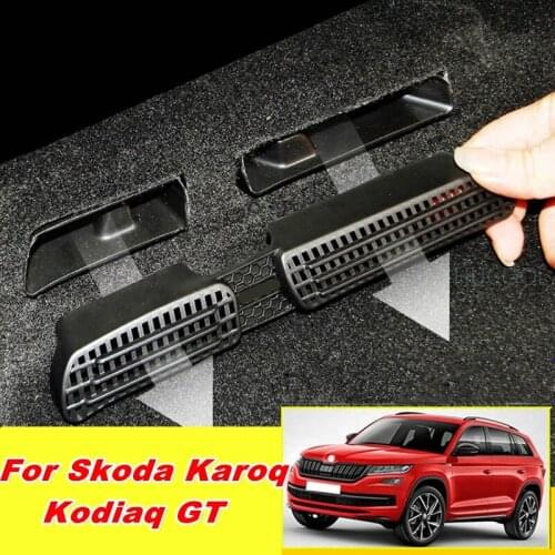 For Skoda Karoq Kodiaq GT car seat rear air conditioning air outlet dust cover anti-blocking protection cover car accessories