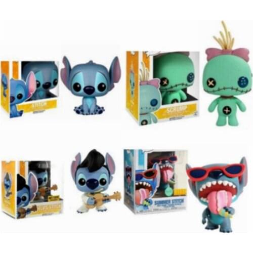 Scrump 126# Elvis Stitch 127# Summer Stitch 636# Stitch 159# Action Figures Collection Model Toys for Children Birthday Gift