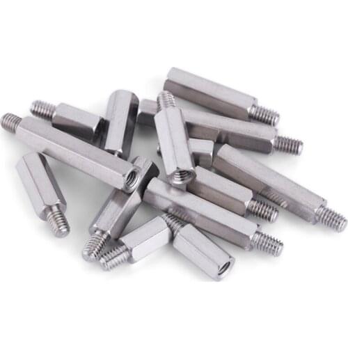 M2 M2.5 M3 M4 Hex Carbon Steel Male Female Standoff Stud Board Pillar Hexagon Threaded PC Computer PCB Motherboard Spacer