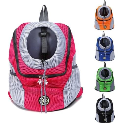 Convenient Comfortable Dog Carrier Bag For Travel Puppy And Kitten Mesh Zipper Backpack Outdoor Cat And Dog Carrier Pet Supplies