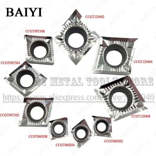 10pcs CCGT120408 CCGT120404 CCGT120402 CCGT09T308 CCGT09T304 CCGT09T302 CCGT060208 CCGT060204 CCGT060202 AK H01 Aluminum insert