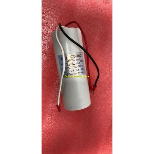 CBB60 15UF+45UF 450V four 4 wires three 3 wires electric hoist crane motor capacitor
