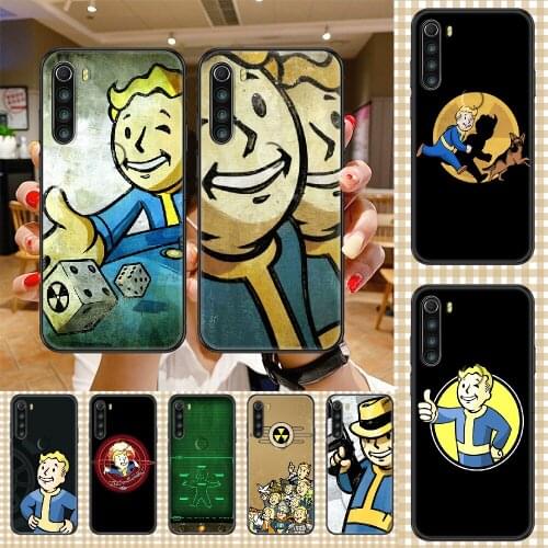 Fallout Vault boy Phone case For Xiaomi Redmi Note 7 7A 8 8T 9 9A 9S 10 K30 Pro Ultra black 3D waterproof fashion back tpu prime