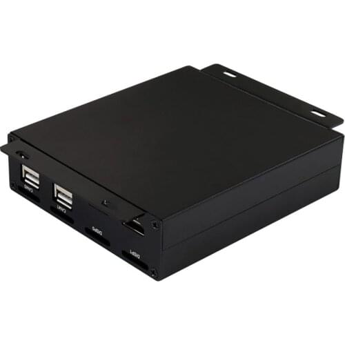 CM4-IO-POE-BOX-B,PoE Mini-Computer (Type B) Based On Raspberry Pi Compute Module 4 (NOT Included), Metal Case, With Cooling Fan