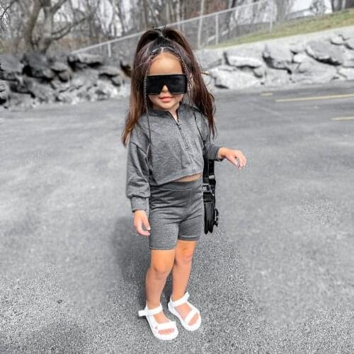 Ma&Baby 18m-6Y Toddler Kid Girls Clothes Set Fashion Hoodies Sweatshirt Top Shorts Children Clothing Autumn Spring Outfits DD40