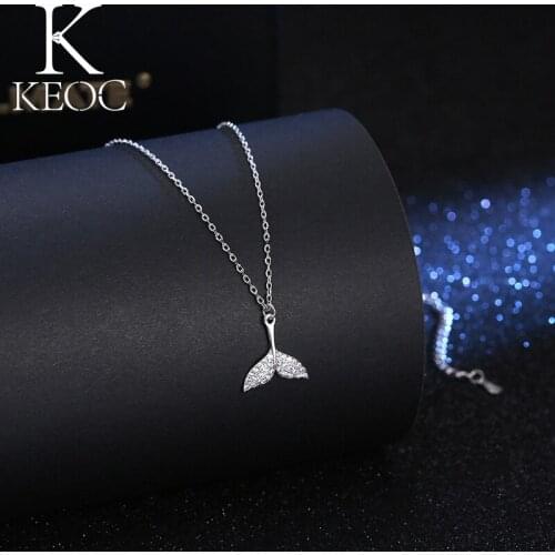 Keoc 2021 Fashion Women Mermaid Necklace Womens Friends Jewelry Party Birthday Personalized Gift Phone Charm Jewelry Choker