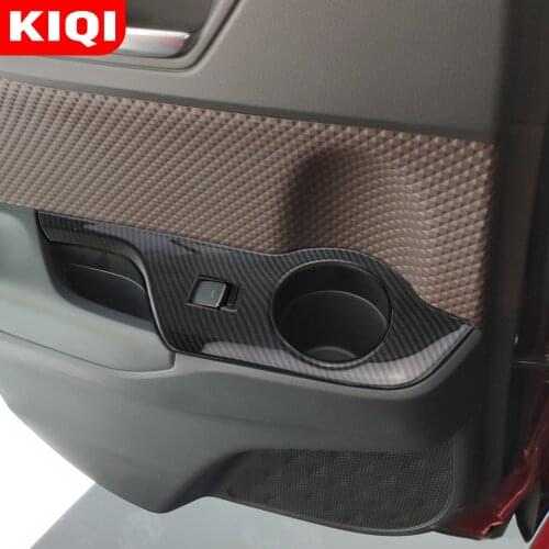 KIQI Chrome Car Door Windows Lifter Button Circle Cover Trim Sticker for Toyota C-HR CHR 2016 - 2020 LHD RHD Accessories