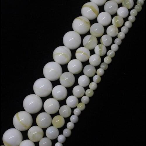Mini.order is $7! 5-12mm Natural Gold Stripe shell Round Loose Beads 15"