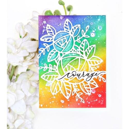 Mmao Crafts Metal Steel Cutting Dies New Flower leaf decoration Stencil For DIY Scrapbooking Paper/photo Cards Embossing Dies