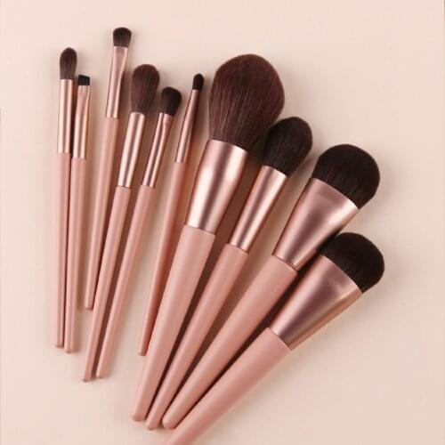 ZOREYA Pink Makeup Brush Set Female Concealer Foundation Blush Powder Blend Cosmetic Makeup Tools Eyeshadow Brush maquillaje