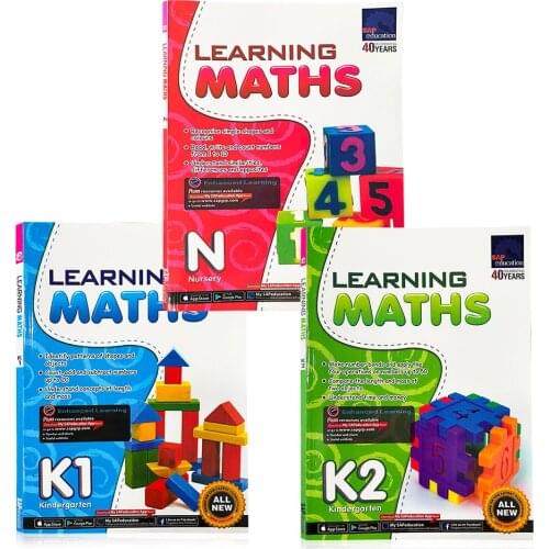 3 Books/set SAP Learning Math Book Children Singapore Kindergarten Mathematics BooksTextbook Kids Learning Numbers Addition