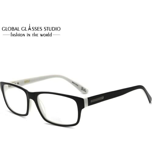 New Fashion Glasses For Men Black acetate optical glasses full rim Eyewear RM0680-C2