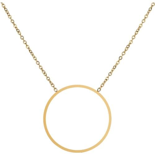 ZMZY Statement Necklace Stainless steel Jewelry Gift Necklaces for Women Fashion Simple Collar Choker Accessories